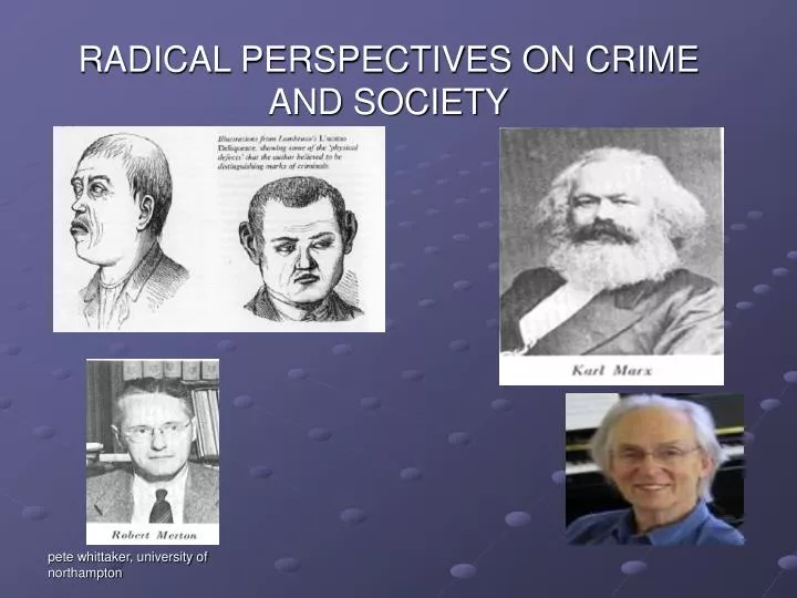 radical perspectives on crime and society