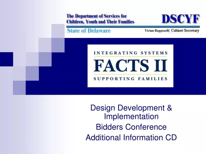 design development implementation bidders conference additional information cd