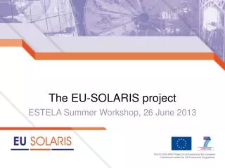 The EU-SOLARIS project
