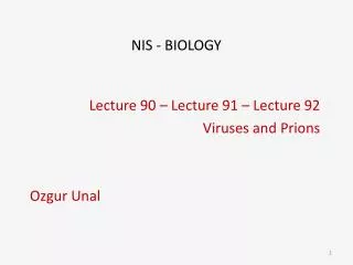 NIS - BIOLOGY