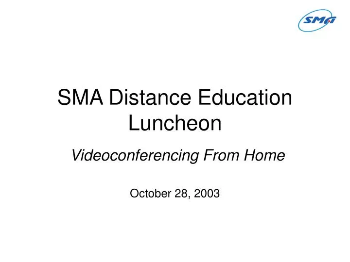 sma distance education luncheon