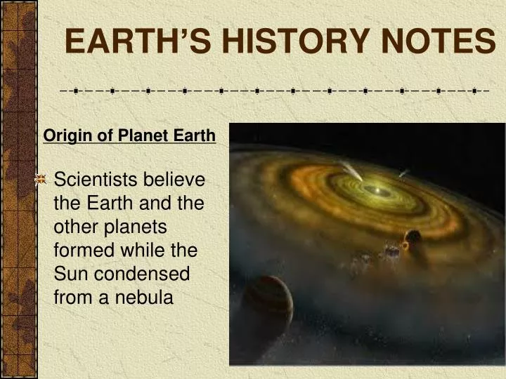 earth s history notes