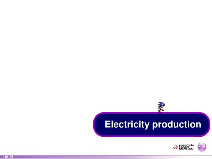 electricity production