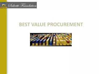 BEST VALUE PROCUREMENT