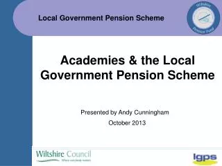 Academies &amp; the Local Government Pension Scheme