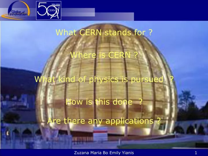 what cern stands for