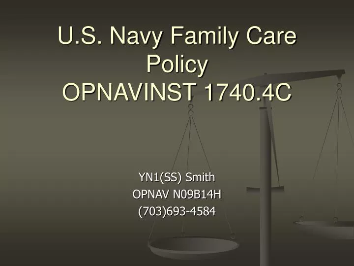 u s navy family care policy opnavinst 1740 4c
