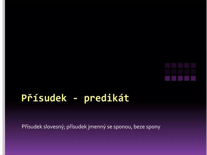 p sudek predik t