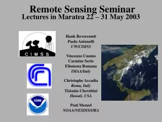 Remote Sensing Seminar