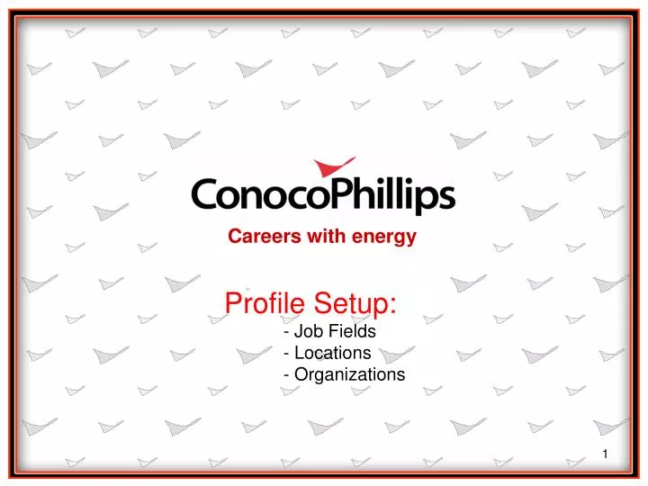 profile setup job fields locations organizations