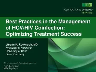 Best Practices in the Management of HCV/HIV Coinfection: Optimizing Treatment Success
