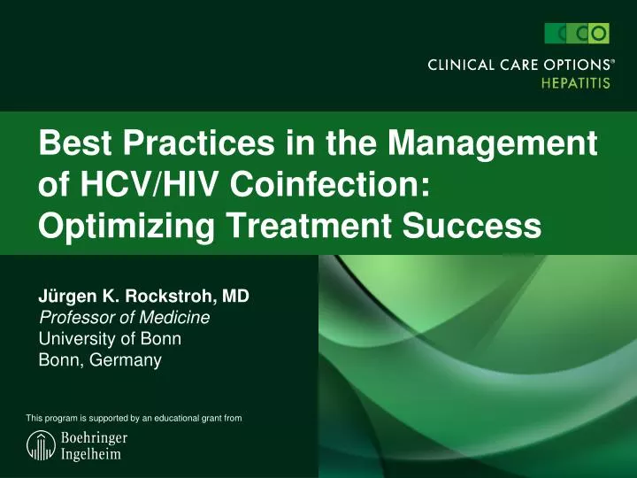 best practices in the management of hcv hiv coinfection optimizing treatment success