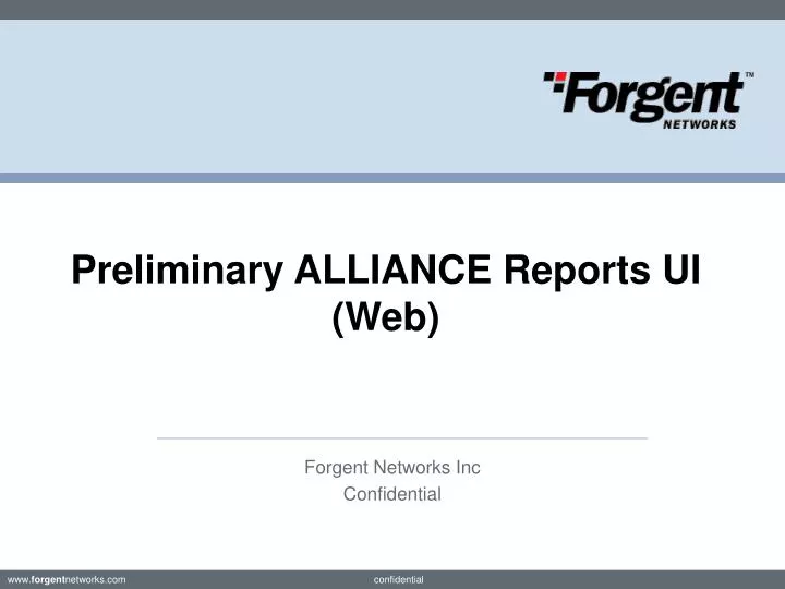 preliminary alliance reports ui web