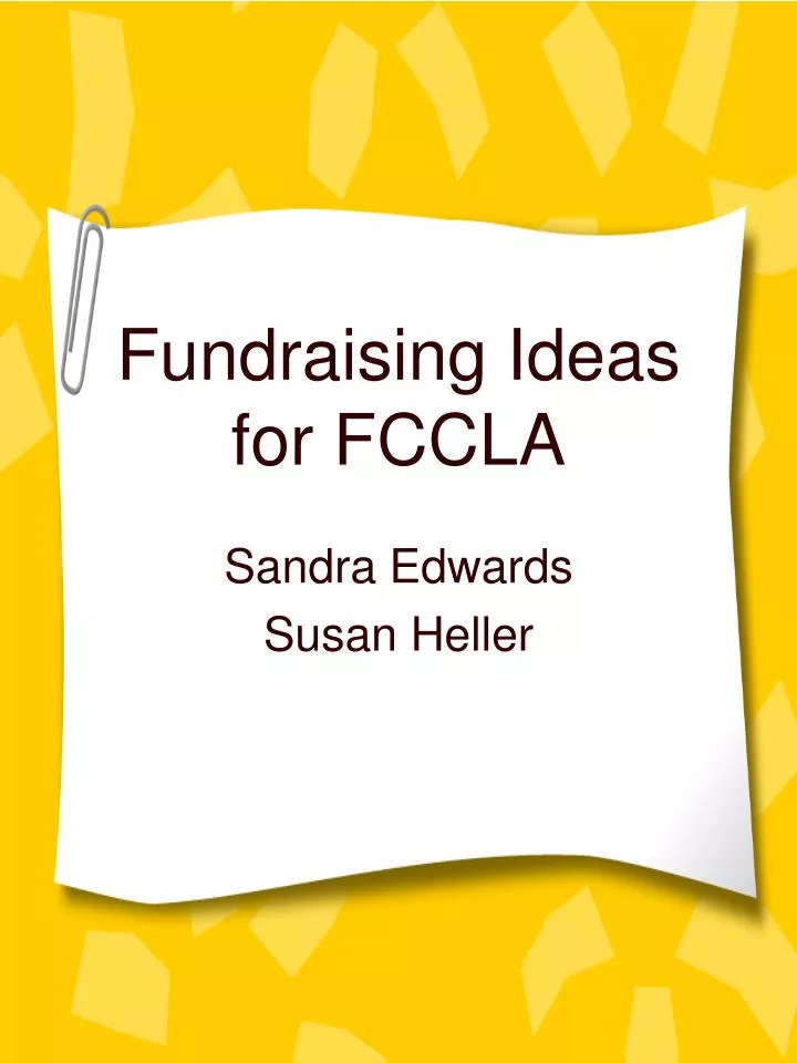 fundraising ideas for fccla