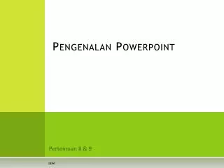 pengenalan powerpoint