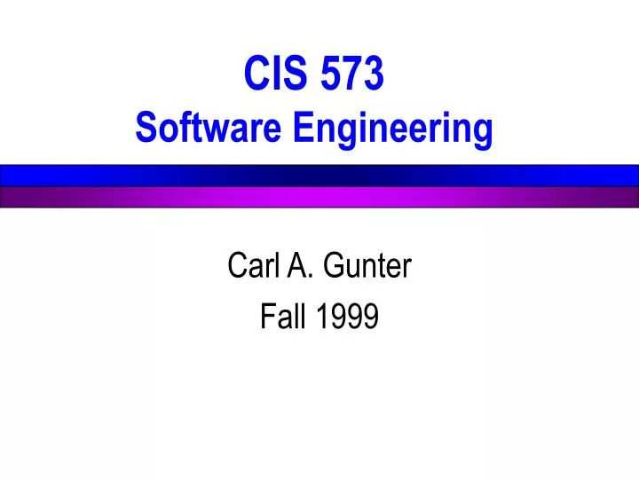cis 573 software engineering