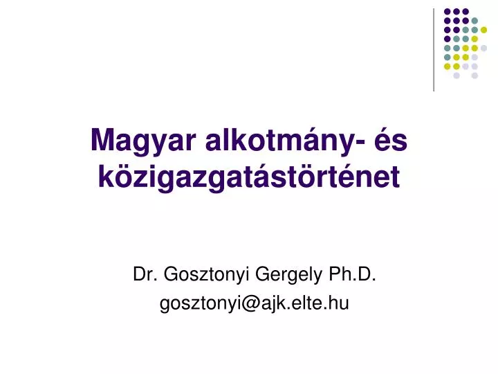 magyar alkotm ny s k zigazgat st rt net