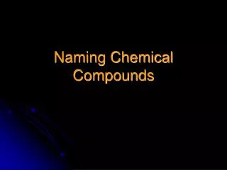 naming chemical compounds