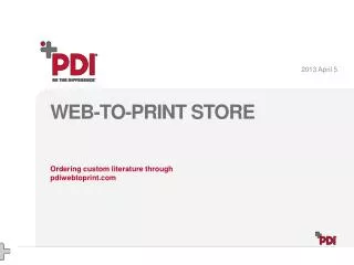 Web-to-print store