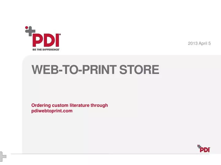 web to print store