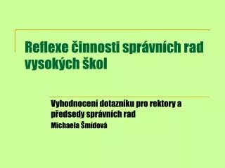 reflexe innosti spr vn ch rad vysok ch kol