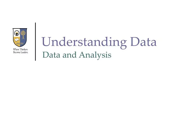 understanding data