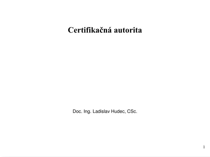 certifika n autorita