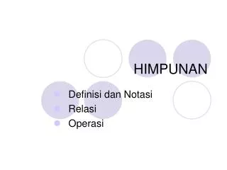 himpunan