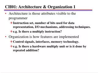 ch01 architecture organization 1