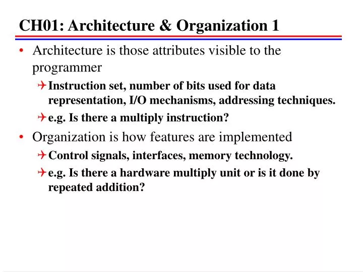 ch01 architecture organization 1