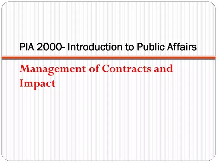 pia pia 2000 introduction to public affairs