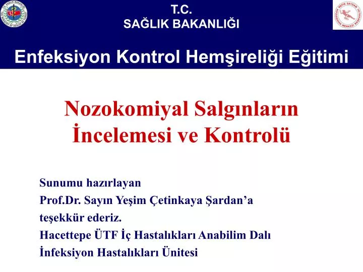 nozokomiyal salg nlar n ncelemesi ve kontrol