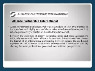 Alliance Partnership International