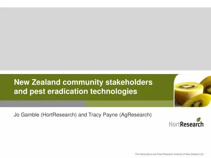 new zealand community stakeholders and pest eradication technologies