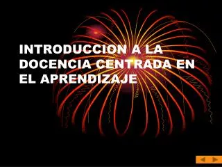 introduccion a la docencia centrada en el aprendizaje