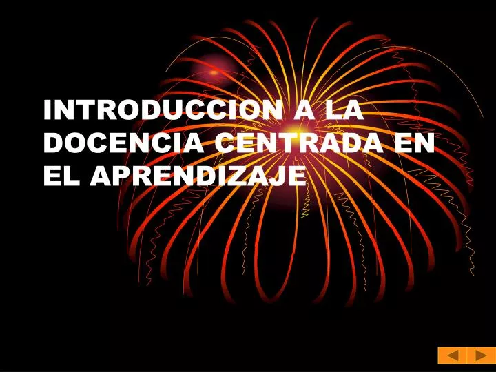 introduccion a la docencia centrada en el aprendizaje