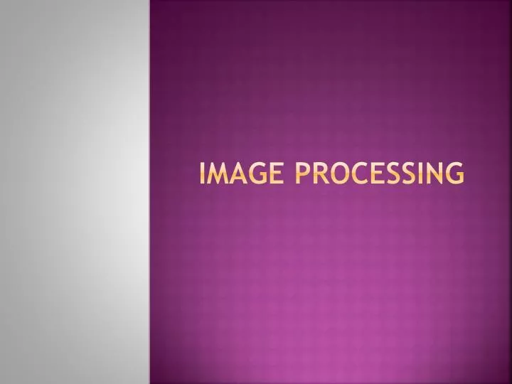 image processing