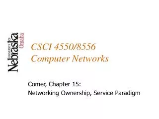 CSCI 4550/8556 Computer Networks