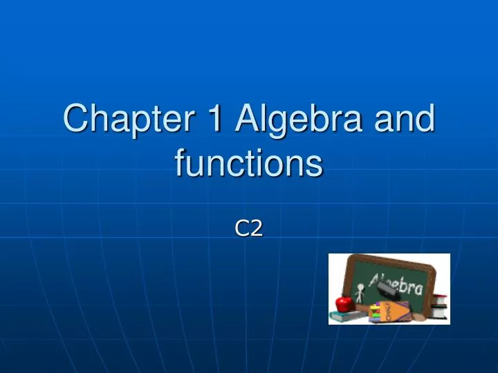 chapter 1 algebra and functions