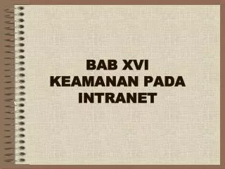 bab xvi keamanan pada intranet