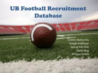 UB Football Recruitment Database