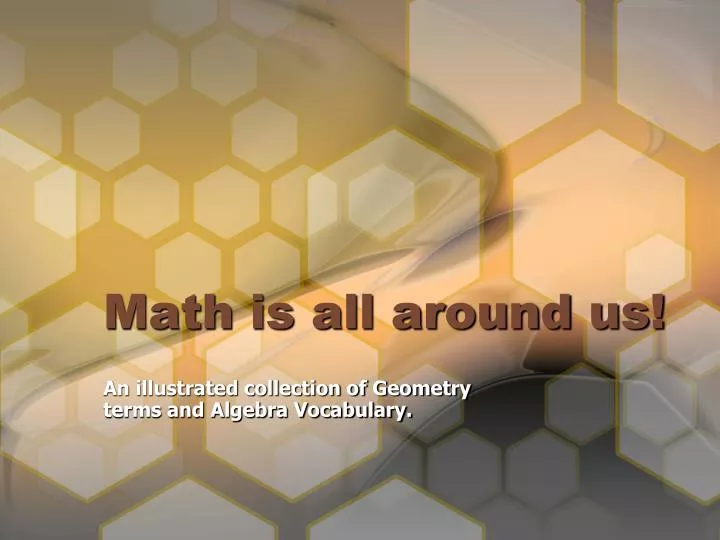 math is all around us