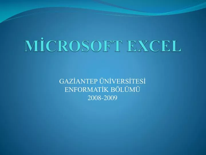 m crosoft excel