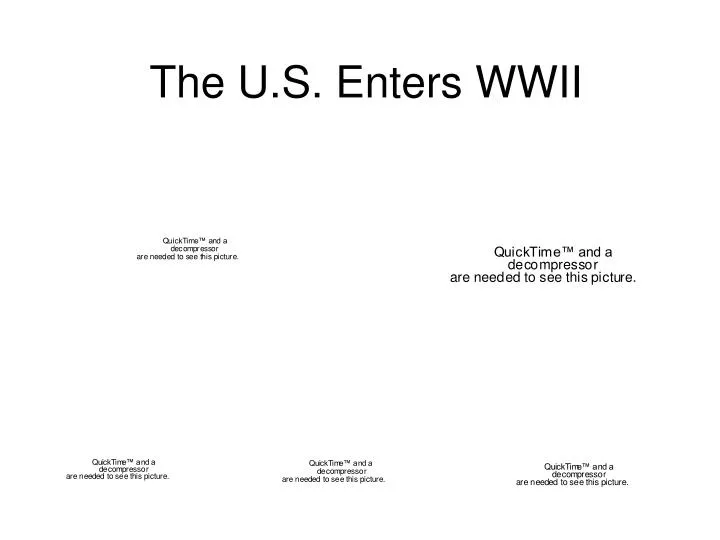 the u s enters wwii