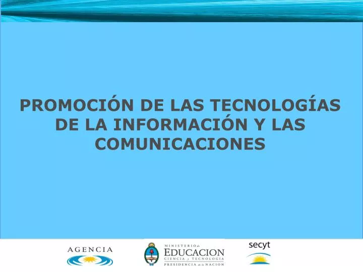 promoci n de las tecnolog as de la informaci n y las comunicaciones