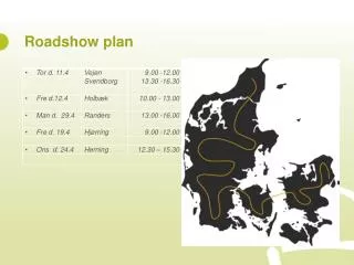 roadshow plan