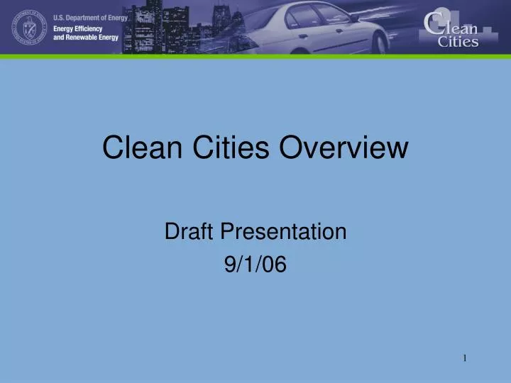clean cities overview