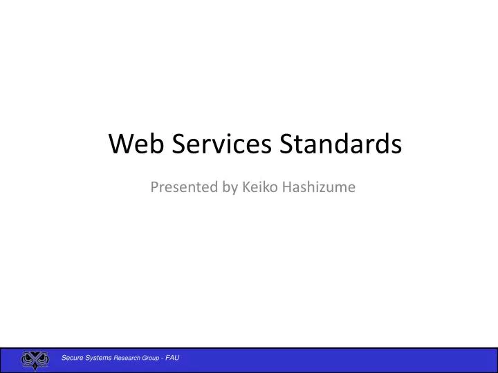 web services standards
