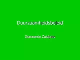 duurzaamheidsbeleid