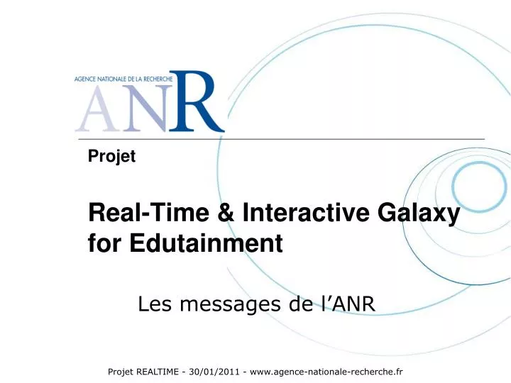 projet real time interactive galaxy for edutainment